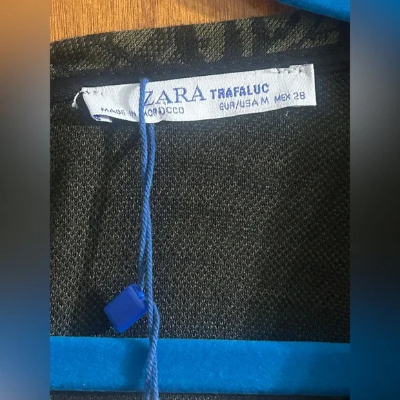 Zara Trafaluc Animal Print Dark
Green & Black Women's Jumpsuit 
Size Medium NWT - Picture 6 of 8